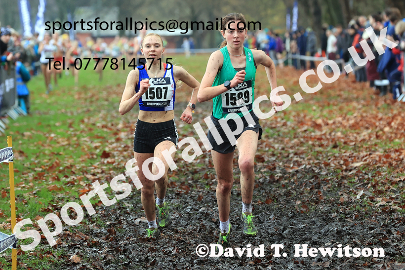 Womens Under-17s and Under-20s 2025 Liverpool Cross Challenge, Sefton Park, Saturday, November 22th. Photo: David T. Hewitson/Sports for All Pics